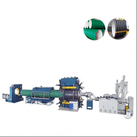 HDPE, PP Vètikal Kalite Double Mi Corrugated Tiyo ak PVC Ribbed Tiyo Extrusion liy